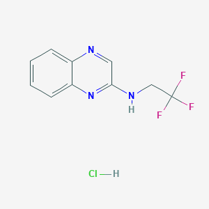 N-(2,2,2-Trifluoroethyl)quinoxalin-2-amine;hydrochloride