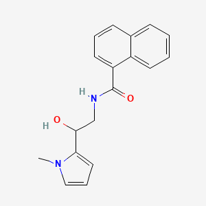 N-(2-hydroxy-2-(1-methyl-1H-pyrrol-2-yl)ethyl)-1-naphthamide