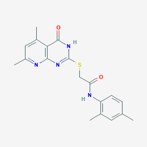 N-(2,4-dimethylphenyl)-2-((4-hydroxy-5,7-dimethylpyrido[2,3-d]pyrimidin-2-yl)thio)acetamide