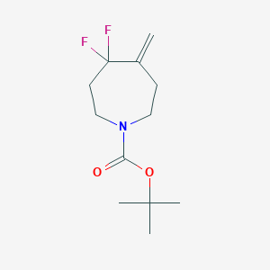 molecular formula C12H19F2NO2 B2452717 Tert-butyl 4,4-difluoro-5-methylideneazepane-1-carboxylate CAS No. 2241131-33-7