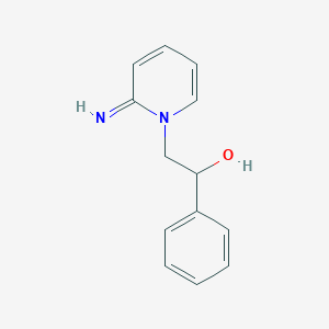 molecular formula C13H14N2O B2452721 2-(2-亚氨基吡啶-1-基)-1-苯基乙醇 CAS No. 93186-99-3