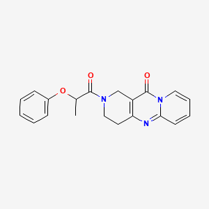 molecular formula C20H19N3O3 B2452760 2-(2-phenoxypropanoyl)-3,4-dihydro-1H-dipyrido[1,2-a:4',3'-d]pyrimidin-11(2H)-one CAS No. 2034272-95-0