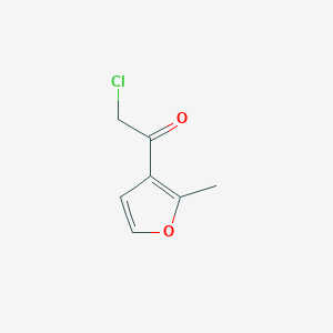 molecular formula C7H7ClO2 B2452762 2-氯-1-(2-甲基呋喃-3-基)乙酮 CAS No. 1543126-21-1