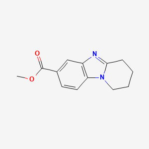 molecular formula C13H14N2O2 B2452825 Methyl 1,2,3,4-tetrahydropyrido[1,2-a]benzimidazole-7-carboxylate CAS No. 697234-09-6