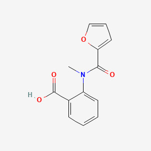 molecular formula C13H11NO4 B2452837 2-[(Furan-2-carbonyl)-methylamino]benzoic acid CAS No. 67735-53-9