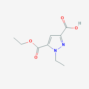 molecular formula C9H12N2O4 B2452865 5-Ethoxycarbonyl-1-ethylpyrazole-3-carboxylic acid CAS No. 1890972-62-9