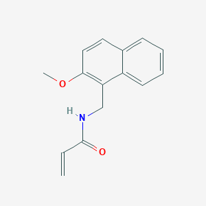 B2452896 N-[(2-methoxynaphthalen-1-yl)methyl]prop-2-enamide CAS No. 2094862-83-4