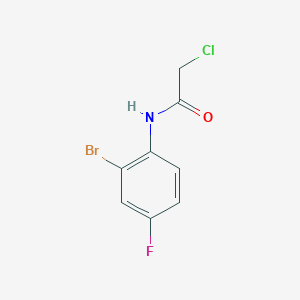 B2452898 N-(2-bromo-4-fluorophenyl)-2-chloroacetamide CAS No. 697305-44-5