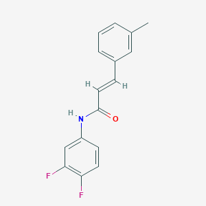 molecular formula C16H13F2NO B2452900 N-(3,4-二氟苯基)-3-(3-甲基苯基)丙烯酰胺 CAS No. 329779-86-4