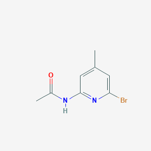 molecular formula C8H9BrN2O B2452933 N-(6-Bromo-4-methylpyridin-2-YL)acetamide CAS No. 263894-96-8