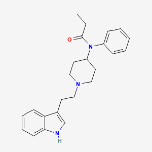 N-[1-[2-(1H-indol-3-yl)ethyl]-4-piperidinyl]-N-phenyl-propanamide
