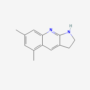 molecular formula C13H14N2 B2452939 5,7-dimethyl-1H,2H,3H-pyrrolo[2,3-b]quinoline CAS No. 937644-43-4