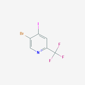 molecular formula C6H2BrF3IN B2452950 5-溴-4-碘-2-(三氟甲基)吡啶 CAS No. 1025509-75-4