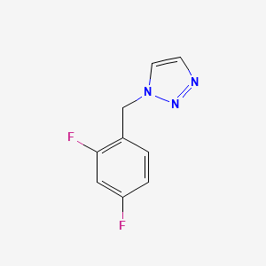 molecular formula C9H7F2N3 B2452953 1-[(2,4-Difluorophenyl)methyl]triazole CAS No. 2004360-43-2