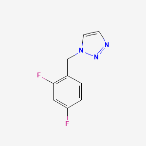 molecular formula C9H7F2N3 B2452953 1-[(2,4-二氟苯基)甲基]三唑 CAS No. 2004360-43-2