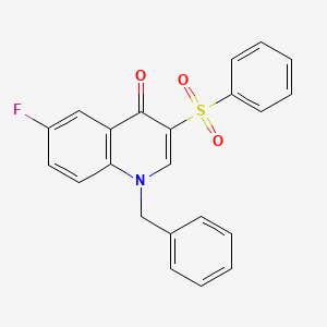 B2452981 1-benzyl-6-fluoro-3-(phenylsulfonyl)quinolin-4(1H)-one CAS No. 866725-74-8