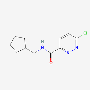 molecular formula C11H14ClN3O B2453068 6-chloro-N-(cyclopentylmethyl)pyridazine-3-carboxamide CAS No. 1179792-14-3