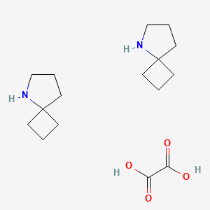 molecular formula C16H28N2O4 B2453072 5-Azaspiro[3.4]octane hemioxalate CAS No. 1403766-69-7; 1523618-05-4