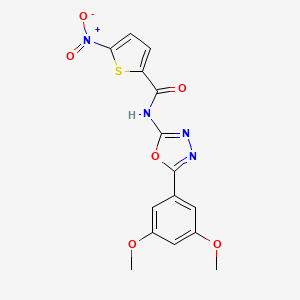 N-[5-(3,5-dimethoxyphenyl)-1,3,4-oxadiazol-2-yl]-5-nitrothiophene-2-carboxamide