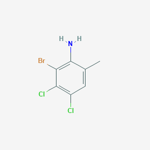 molecular formula C7H6BrCl2N B2453081 2-Bromo-3,4-dichloro-6-methylaniline CAS No. 1845713-75-8