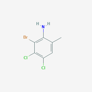 molecular formula C7H6BrCl2N B2453081 2-溴-3,4-二氯-6-甲基苯胺 CAS No. 1845713-75-8