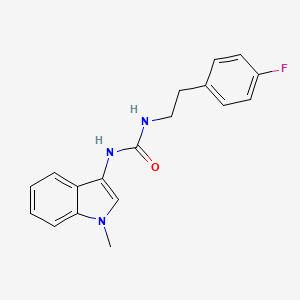 molecular formula C18H18FN3O B2453095 1-(4-fluorophenethyl)-3-(1-methyl-1H-indol-3-yl)urea CAS No. 941927-38-4