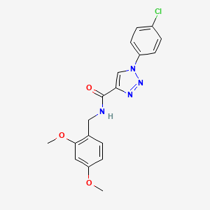 molecular formula C18H17ClN4O3 B2453099 1-(4-chlorophenyl)-N-(2,4-dimethoxybenzyl)-1H-1,2,3-triazole-4-carboxamide CAS No. 1207041-56-2