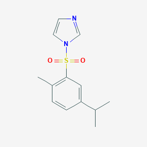 molecular formula C13H16N2O2S B245310 1-[(5-isopropyl-2-methylphenyl)sulfonyl]-1H-imidazole 