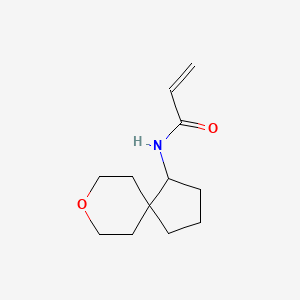 molecular formula C12H19NO2 B2453113 N-(8-Oxaspiro[4.5]decan-4-yl)prop-2-enamide CAS No. 2175665-52-6