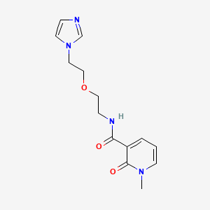 N-(2-(2-(1H-imidazol-1-yl)ethoxy)ethyl)-1-methyl-2-oxo-1,2-dihydropyridine-3-carboxamide