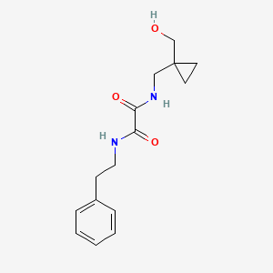 molecular formula C15H20N2O3 B2453121 N1-((1-(羟甲基)环丙基)甲基)-N2-苯乙基草酰胺 CAS No. 1251544-21-4