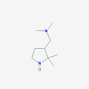 molecular formula C9H20N2 B2453127 1-(2,2-Dimethylpyrrolidin-3-yl)-N,N-dimethylmethanamine CAS No. 2301510-14-3