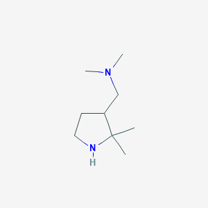 molecular formula C9H20N2 B2453127 [(2,2-dimethylpyrrolidin-3-yl)methyl]dimethylamine CAS No. 2301510-14-3