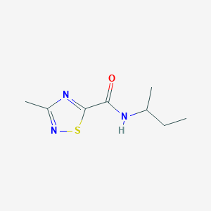 molecular formula C8H13N3OS B2453138 N-(sec-butyl)-3-methyl-1,2,4-thiadiazole-5-carboxamide CAS No. 1448124-52-4