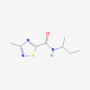 molecular formula C8H13N3OS B2453138 N-(sec-Butyl)-3-Methyl-1,2,4-Thiadiazol-5-carboxamid CAS No. 1448124-52-4