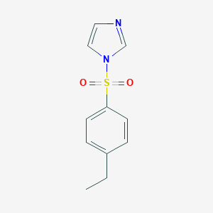 molecular formula C11H12N2O2S B245314 1-[(4-ethylphenyl)sulfonyl]-1H-imidazole 