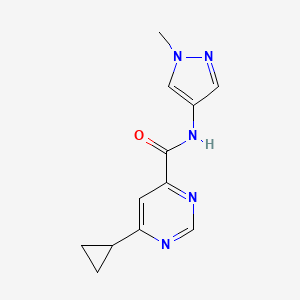 6-Cyclopropyl-N-(1-methylpyrazol-4-yl)pyrimidine-4-carboxamide