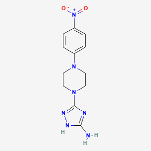 5-[4-(4-nitrophenyl)piperazino]-1H-1,2,4-triazol-3-amine