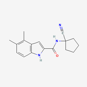 N-(1-Cyanocyclopentyl)-4,5-dimethyl-1H-indole-2-carboxamide