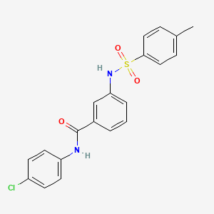 molecular formula C20H17ClN2O3S B2453204 N-(4-chlorophenyl)-3-[(4-methylphenyl)sulfonylamino]benzamide CAS No. 694472-68-9