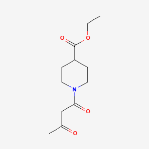 molecular formula C12H19NO4 B2453212 Ethyl 1-(3-oxobutanoyl)piperidine-4-carboxylate CAS No. 331713-79-2