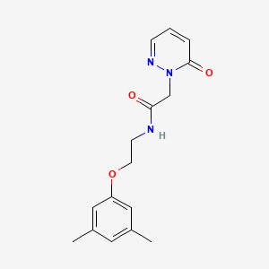 molecular formula C16H19N3O3 B2453218 N-(2-(3,5-dimethylphenoxy)ethyl)-2-(6-oxopyridazin-1(6H)-yl)acetamide CAS No. 1211221-28-1