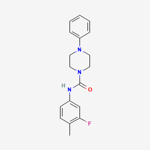 molecular formula C18H20FN3O B2453236 N-(3-fluoro-4-methylphenyl)-4-phenylpiperazine-1-carboxamide CAS No. 898153-03-2