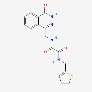molecular formula C16H14N4O3S B2453245 N-[(4-oxo-3,4-dihydrophthalazin-1-yl)methyl]-N'-(2-thienylmethyl)ethanediamide CAS No. 923139-54-2