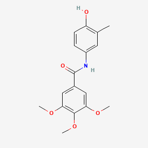 molecular formula C17H19NO5 B2453274 N-(4-hydroxy-3-methylphenyl)-3,4,5-trimethoxybenzamide CAS No. 321691-53-6