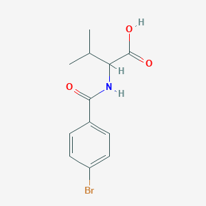2-[(4-Bromobenzoyl)amino]-3-methylbutanoic acid