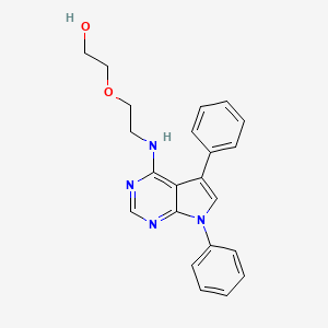 2-(2-((5,7-diphenyl-7H-pyrrolo[2,3-d]pyrimidin-4-yl)amino)ethoxy)ethanol
