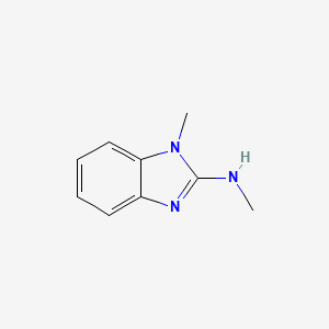 molecular formula C9H11N3 B2453337 N,1-dimethyl-1H-benzo[d]imidazol-2-amine CAS No. 6595-21-7
