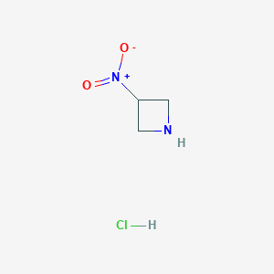 molecular formula C3H7ClN2O2 B2453341 3-Nitroazetidine hydrochloride CAS No. 2231675-38-8