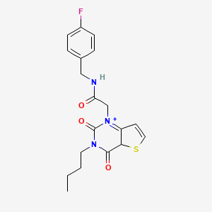 2-{3-butyl-2,4-dioxo-1H,2H,3H,4H-thieno[3,2-d]pyrimidin-1-yl}-N-[(4-fluorophenyl)methyl]acetamide